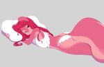 anthro big_breasts breasts butt clothed clothing female hair looking_at_viewer mammal miu panties raspberry_(miu) red_eyes red_hair smile solo underwear 