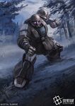  borjarnon borjarnon_gavane_gooney_custom cable clenched_hands commentary_request company_name copyright_logo copyright_name copyright_notice english_text forest gundam gundam_card_game hayaken_sarena logo mecha mecha_focus mobile_suit nature no_humans official_art one-eyed_mecha outdoors realistic robot science_fiction solo sunrise_(company) title tree turn_a_gundam 