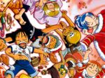  2girls 4boys anime antlers bandanna barefoot bell black_hair blonde_hair blue_hair chibi child christmas dreaming everyone female food green_hair hat jacket male monkey_d_luffy multiple_boys multiple_girls nami nami_(one_piece) nefertari_vivi one_piece open_mouth orange_hair reindeer roronoa_zoro sanji santa_hat sash shirt shorts sleeping smile spread_legs t-shirt tony_tony_chopper usopp wallpaper 