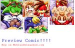  2016 advertisement anthro archie_comics balls bbmbbf bed bedroom bernadette_hedgehog big_breasts bisexual blue_eyes breasts butt canine clothed clothing comic digital_media_(artwork) eyes_closed female female/female fiona_fox fox fur gloves hair half-closed_eyes hedgehog hi_res inkbunny lagomorph male male/female mammal mature_female mobian_(species) mobius_unleashed mother nipples nude on_bed open_mouth palcomix palcomix_team parent penis preview pussy rabbit scourge_the_hedgehog sex smile sonic_(series) teeth tongue tongue_out vaginal vanilla_the_rabbit video_games 