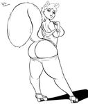  animal_humanoid big_breasts blush breasts butt clothed clothing digital_media_(artwork) female hair humanoid jyto lips looking_back mammal marvel nipples rodent solo squirrel squirrel_girl squirrel_humanoid 