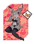  2016 anthro blood blush clothing disney female fur grey_fur hi_res judy_hopps lagomorph legwear long_ears looking_at_viewer mammal nick_wilde nosebleed open_mouth purple_eyes simple_background stockings teeth v_sign zootopia zzvinniezz 