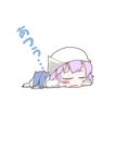  blush_stickers chibi commentary_request hat lavender_hair letty_whiterock smile solo touhou zannen_na_hito 