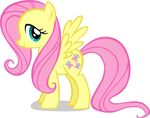  cutie_mark equine feathered_wings feathers female feral fluttershy_(mlp) friendship_is_magic hair horse long_hair mammal my_little_pony pegasus pink_hair pony solo wings yellow_feathers 