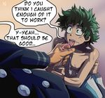  2boys age_difference all_might boku_no_hero_academia climax cum cum_in_mouth ejaculation erection facial male_focus masturbation midoriya_izuku multiple_boys orgasm penis size_difference text tongue tongue_out yaoi 