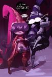  0_0 1boy 1girl armor flat_chest futanari lagalamel league_of_legends long_hair lulu striped_legwear surprised tongue_out veigar yordle 