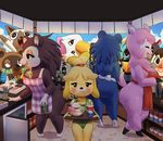  &lt;3 &lt;3_eyes 2016 absurd_res alpaca animal_crossing anthro apron beverage big_breasts breasts butt camelid canine cat cleavage clothed clothing dessert dog eyelashes eyes_closed fangs feline female food group half-closed_eyes hedgehog hi_res holding_money holding_object human ice_cream isabelle_(animal_crossing) mabel_able male mammal manene naked_apron nintendo open_mouth reese_(animal_crossing) sable_able shih_tzu tanuki tom_nook_(animal_crossing) video_games villager_(animal_crossing) 
