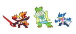  bad_pixiv_id chesnaught cosplay delphox gen_6_pokemon greninja kill_la_kill mankanshoku_mako mankanshoku_mako_(cosplay) matoi_ryuuko matoi_ryuuko_(cosplay) mikisugi_aikurou mikisugi_aikurou_(cosplay) plainwhite pokemon scissor_blade senketsu 