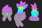  anon big_butt butt clothed clothing fan_character gengar huge_butt invalid_background invalid_tag male nintendo pok&eacute;mon solo video_games 