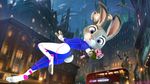  3d_(artwork) 4k anthro blender clothed clothing d.va digital_media_(artwork) disney female fur hair hi_res hopps judy judy_hopps judyhopps lagomorph long_ears male mammal nick_wilde overwatch police_uniform rabbit size_difference text uniform video_games zootopia 