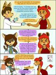  age_regression anthro clothing comic dialogue digital_media_(artwork) duo english_text feline hair kammypup_(artist) mammal red_hair speech_bubble text 