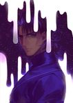  cheekbones fate/stay_night fate_(series) kotomine_kirei male_focus purple_hair solo sunday31 