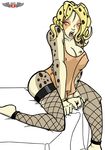  bedroom_eyes big_breasts blonde_hair breasts brown_eyes cheetah cheetara cleavage clothed clothing erect_nipples exergys feline female fishnet hair half-closed_eyes humanoid legwear mammal nipples open_mouth phillipthe2 pose seductive sitting solo tattoo thigh_highs thundercats 