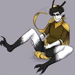  anal avian barbed_penis black_hair blush bottomless clothed clothing cum drooling grey_bsckground hair harpy lacrimale living_clothing male mastrubation penis piercing pointy_ears saliva simple_background sitting spread_legs spreading tagme talons yellow_eyes yellow_penis 