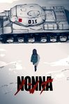  akira gbmah girls_und_panzer nonna parody poster snow t-34 tank 