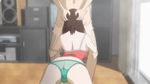  1boy 1girl aneki_no_kounai_kaikinbi animated animated_gif ass breasts brown_hair fellatio nude oral panties sex tagme 