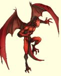  bat_wings crepitus demon dungeons_&amp;_dragons membranous_wings nude official_art pathfinder reptile runes scalie wings yellow_eyes 