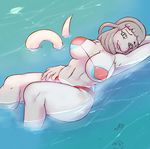  anthro big_breasts big_butt breasts butt female fish izzy223 looking_at_viewer marine platinum_fang shark smile solo water 