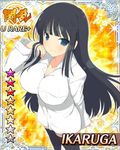  1girl black_hair female ikaruga_(senran_kagura) senran_kagura solo 