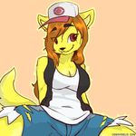  canine canisfidelis cosplay dog female fur hair hilda_(pok&eacute;mon) mammal nintendo pok&eacute;mon seashell_(canisfidelis) smile video_games 