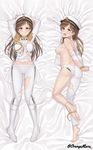  aiguillette ameyame arms_behind_head ass bad_id bad_pixiv_id barefoot bed_sheet blush boots bound bound_wrists breasts brown_eyes brown_hair dakimakura epaulettes hat idolmaster idolmaster_cinderella_girls idolmaster_cinderella_girls_starlight_stage knee_boots large_breasts long_hair long_legs looking_at_viewer lying military military_hat military_uniform multiple_views naval_uniform nipples nitta_minami on_back on_stomach open_mouth orange_maru pants saliva seizon_honnou_valkyria smile soles torn_clothes uniform 