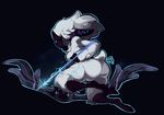  2016 anthro arrow big_butt bow_(weapon) breasts butt caprine feamel fur kindred_(lol) lamb_(lol) league_of_legends mammal mangneto mask ranged_weapon sheep solo video_games weapon white_fur 