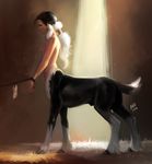  caprine centaur chained equine equine_taur goat hay hooves human madness_demon mammal sunbeam taur 