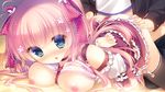  bondage bra breasts cabbit game_cg hakoniwa_logic open_shirt pantsu thighhighs yukie 