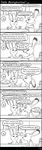  anthro bonnie_hopps canine clothed clothing comic daughter dialogue disney english_text female fox half-closed_eyes hand_behind_head hi_res hyenatig_(artist) judy_hopps kitchen lagomorph long_ears mammal monochrome mother mother_and_daughter parent rabbit simple_background smile speech_bubble text zootopia 