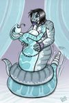  2016 anthro big_breasts breasts drxii female huge_breasts male naga nude reptile scalie sex simple_background snake 