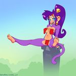  anthro blue_eyes feet fur human humanoid mammal monkey nitro primate purple_fur shantae wayforward 