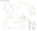  anus avian burping dragon galeon gryphon size_difference sketch vore 