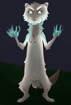  2016 cyan_eyes dark david_burbee deity ferret fur hi_res magic male mammal mustelid semi-anthro sirius solo 