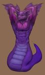  ambiguous_gender anthro armpits monster naga naga_(monster_rancher) reptile scalie simple_background snake unknown_artist video_games 