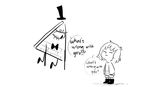  bill_cipher child disappointed disney gravity_falls hat mudkipful protagonist_(undertale) undertale video_games young 