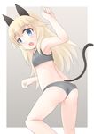  1girl animal_ears blonde_hair blue_eyes helma_lennartz kutoten910 loli long_hair strike_witches tail underwear 