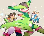  artist_request cobalion horns looking_at_viewer monster nintendo pokemon serious smile team terrakion virizion 