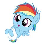  baby blue_feathers blue_fur comeha_(artist) cub diaper equine feathered_wings feathers female feral friendship_is_magic fur hair horse long_hair mammal multicolored_hair multicolored_tail my_little_pony pegasus pony rainbow_dash_(mlp) rainbow_hair rainbow_tail solo wings young 