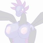  animated anthro big_breasts bouncing_breasts breasts cowgirl_position female half-closed_eyes hydreigon male male/female nintendo on_top pcred566 penis pok&eacute;mon pussy sex simple_background video_games white_background 