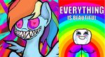  colorful creepy crying equine feral friendship_is_magic happy horse mammal my_little_pony nightmare_fuel pegasus pinkponycarcass pony rainbow_dash_(mlp) stickman tears teeth text wings 