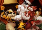  2016 abs anal anal_penetration animal_genitalia animal_penis anthro arcanine arctic_fox armpits balls bella_(gasaraki2007) biceps breasts canine canine_penis chibi-marrow dildo dog erection fan_character female female_penetrating fox fur group group_sex hair husky jace_(character) jericho knot male male/female male/male mammal nintendo nipples nude pegging penetration penis pok&eacute;mon sex sex_toy smile strapon threesome tongue tongue_out video_games 
