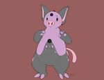  alternate_species anthro blush featureless_crotch flat_colors front_view grumpig handpaw hooves kaptcha looking_at_viewer male mammal nintendo nude paws pok&eacute;mon porcine signature solo standing tachi_(kaptcha) video_games 