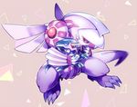  artist_request chibi claws dialga dragon fangs hug nintendo palkia pokemon solo tail wings 