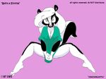  anthro bottomless clothed clothing covering eric_schwartz female mammal shirt skunk solo stacey 