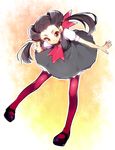  1girl artist_request dress nintendo pokemon shoes skirt smile solo tsutsuji_(pokemon) 