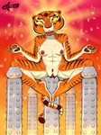  anal dildo excito feline female kung_fu_panda mammal master_tigress meditation sex_toy tiger 