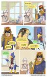  avian bird bird_feet boxers_(clothing) breakfast captain_falcon cereal clothing comic english_text f-zero falco_lombardi falcon food hi_res human male mammal mask nintendo robin_(fire_emblem) speech_bubble star_fox super_smash_bros talons text toothbrush tumblr underwear video_games yayster_(artist) 