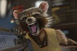  angry brown_eyes brown_fur fangs fur guardians_of_the_galaxy gun handgun male mammal marvel raccoon ranged_weapon rocket_raccoon shooting study swish watermark weapon 