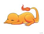  animated_gif artist_name charmander claws eunnieboo fangs fire full_body gen_1_pokemon no_humans pokemon pokemon_(creature) signature sleeping solo tail yawning 