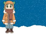  azuma_kiyohiko koiwai_yotsuba vector winter yotsubato! 